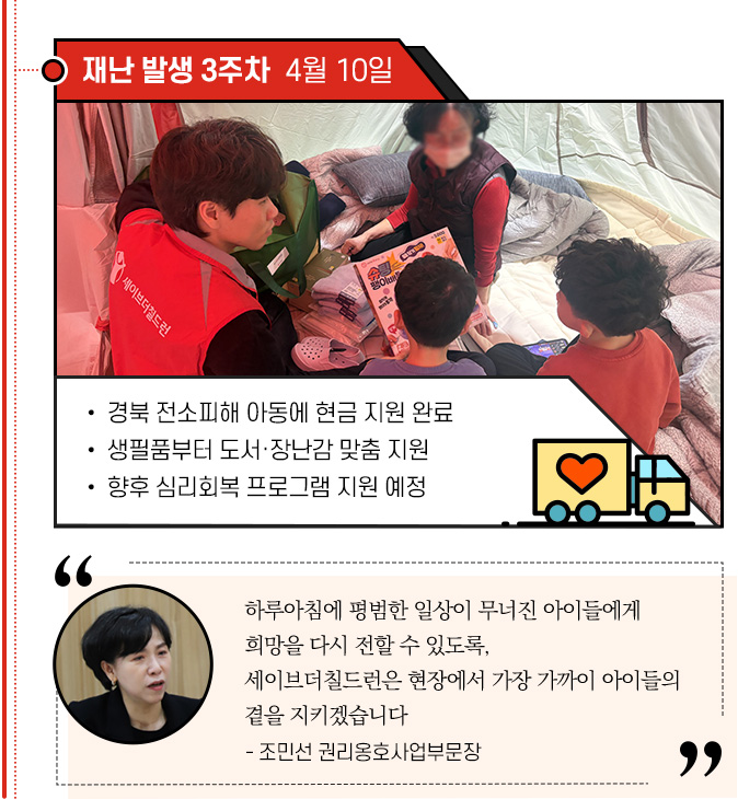 재난 발생 3주차